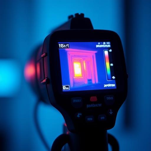 Cámara térmica FLIR detectando fuga